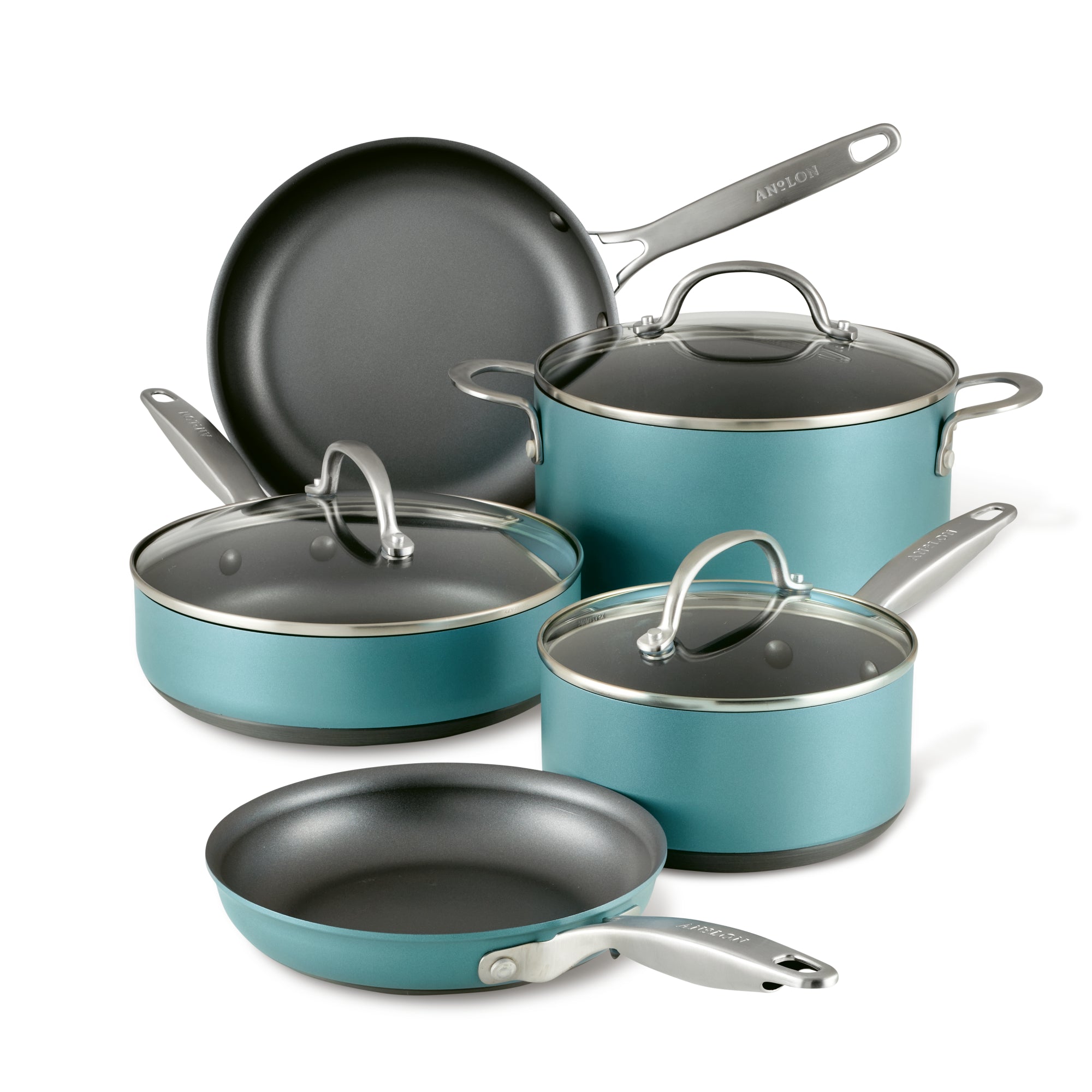 8Piece Hard Anodized Nonstick Cookware Set Meyer & Hestan B2B